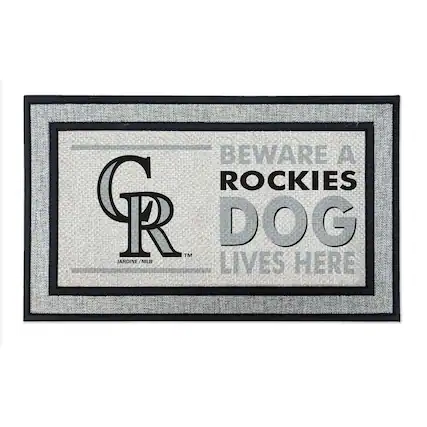 BEWARE A ROCKIES DOG LIVES HERE
