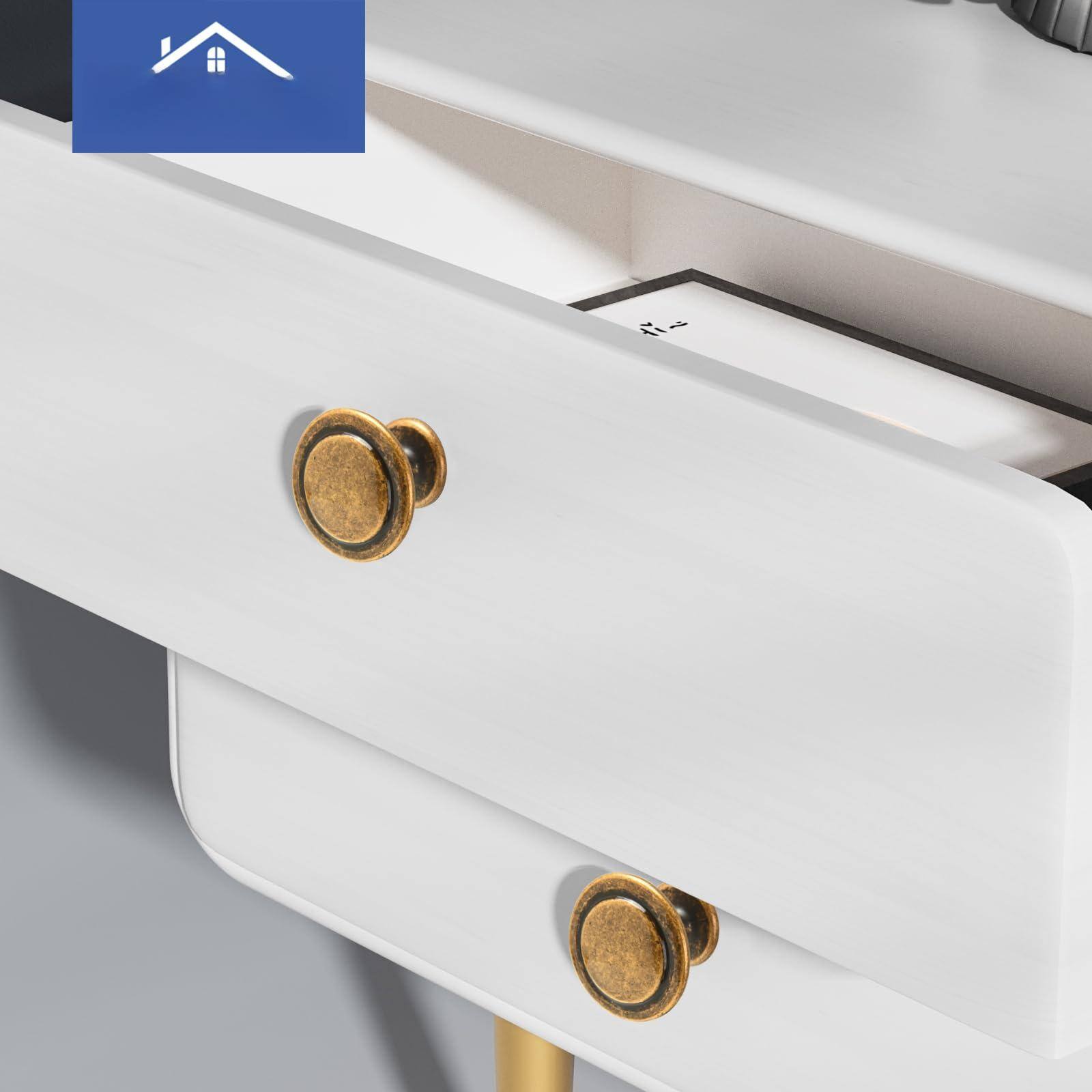 Alt View 1. Empire DigiLabs - 6 Leds Mirror Cabinet 47 2-inch Tall Lockable Wall Or Door Mounted Armoire Organizer With 2 Drawers Christm... - Brushed Brass 1 Pack.