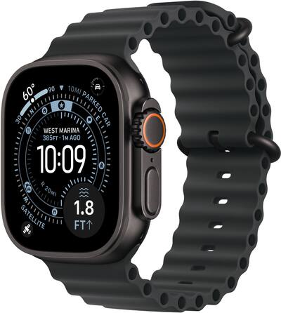 Apple Watch Ultra 3 (GPS+Cellular) 49mm Titanium Case with Black Apple Watch Ultra 3 (GPS+Cellular) 49mm Titanium Case with Black