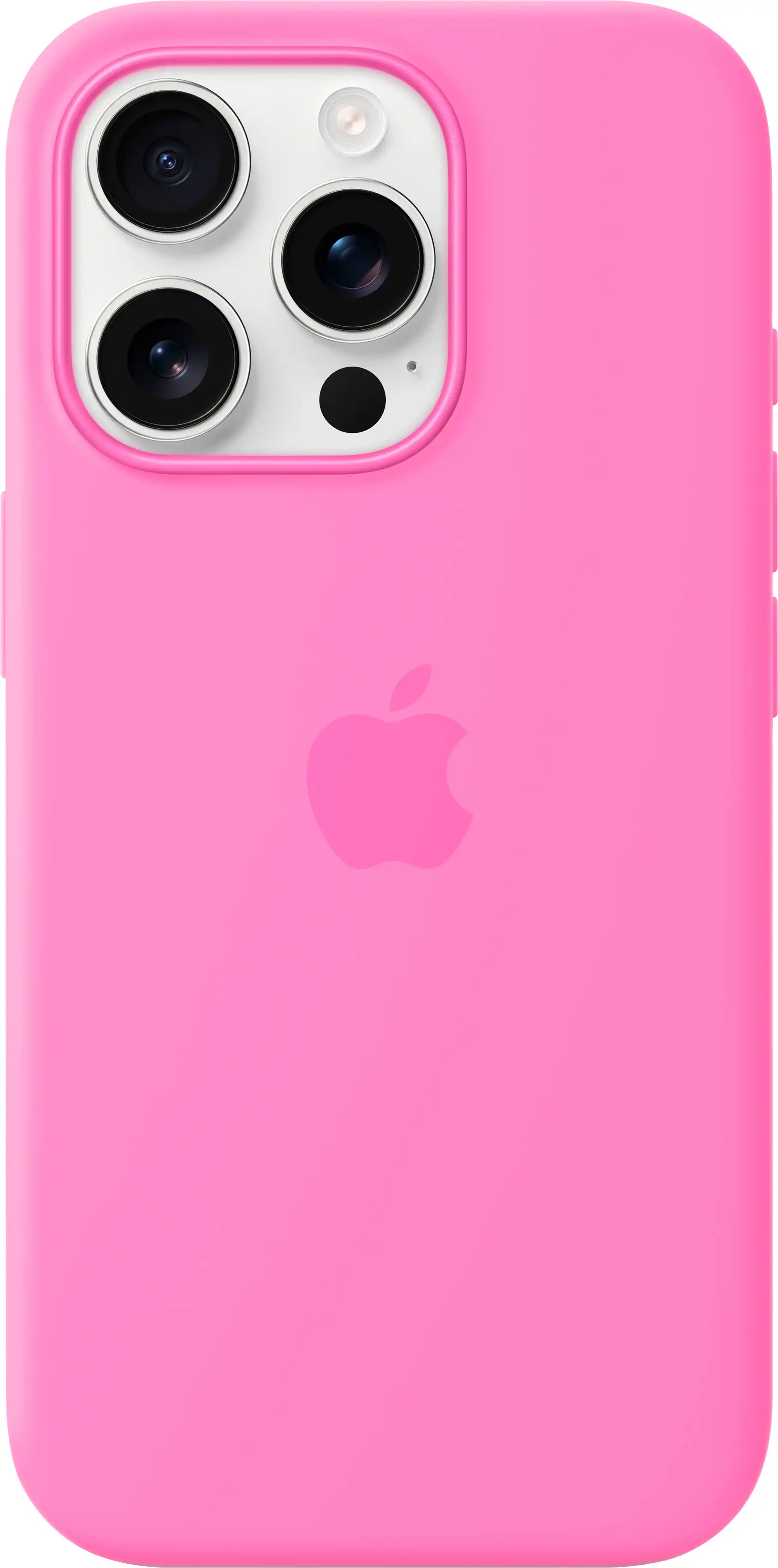 Front. Apple - iPhone 16 Pro Silicone Case with MagSafe - Peony.