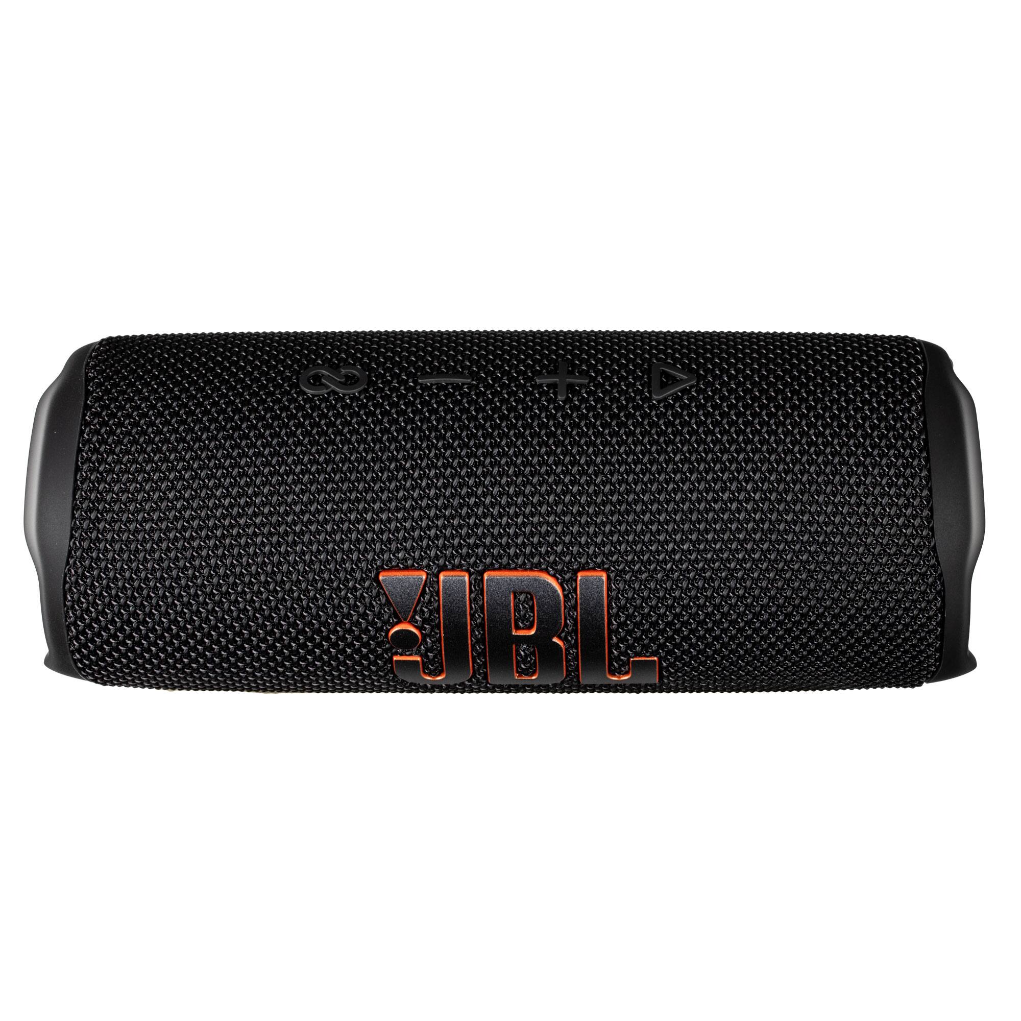 Alt View 6. JBL - JBL Flip 6 Portable Bluetooth Speaker, deep bass, IPX7 waterproof, for home with Travel Case - Black.