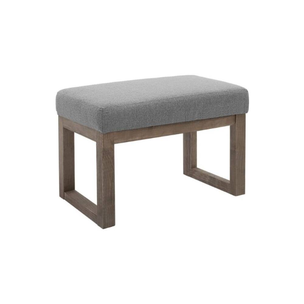 Circus Cirle Polyester Fabric Rectangle Upholstered Stool Grey Gray ...