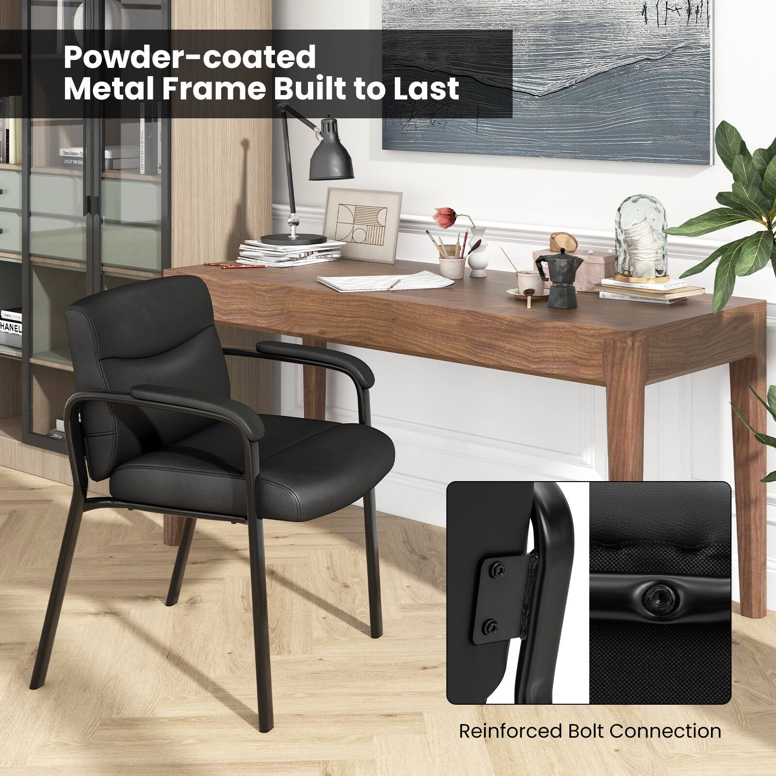 Powder-coated Metal Frame Built to Last Rectangular AS - HANEL Reinforced Bolt Connection