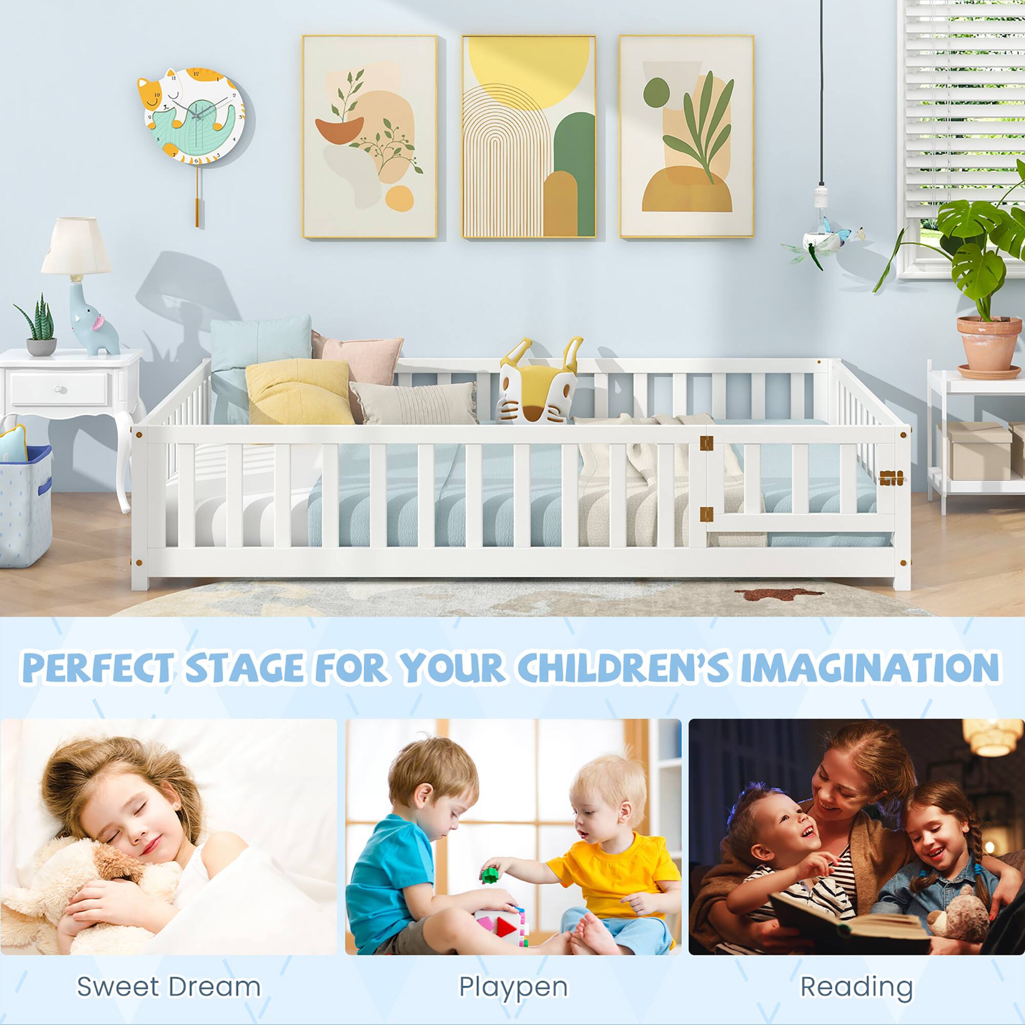 PERFECT STAGE FOR YOUR CHILDREN'S IMAGINATION

Sweet Dream  
Playpen  
Reading