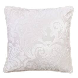LuXeo - Liana Cut Square Velvet Pillow Cover & Insert - Ivory