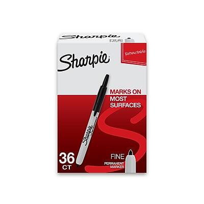 Sharpie  
Marks on Most Surfaces  
36 Fine Permanent Markers  
CT