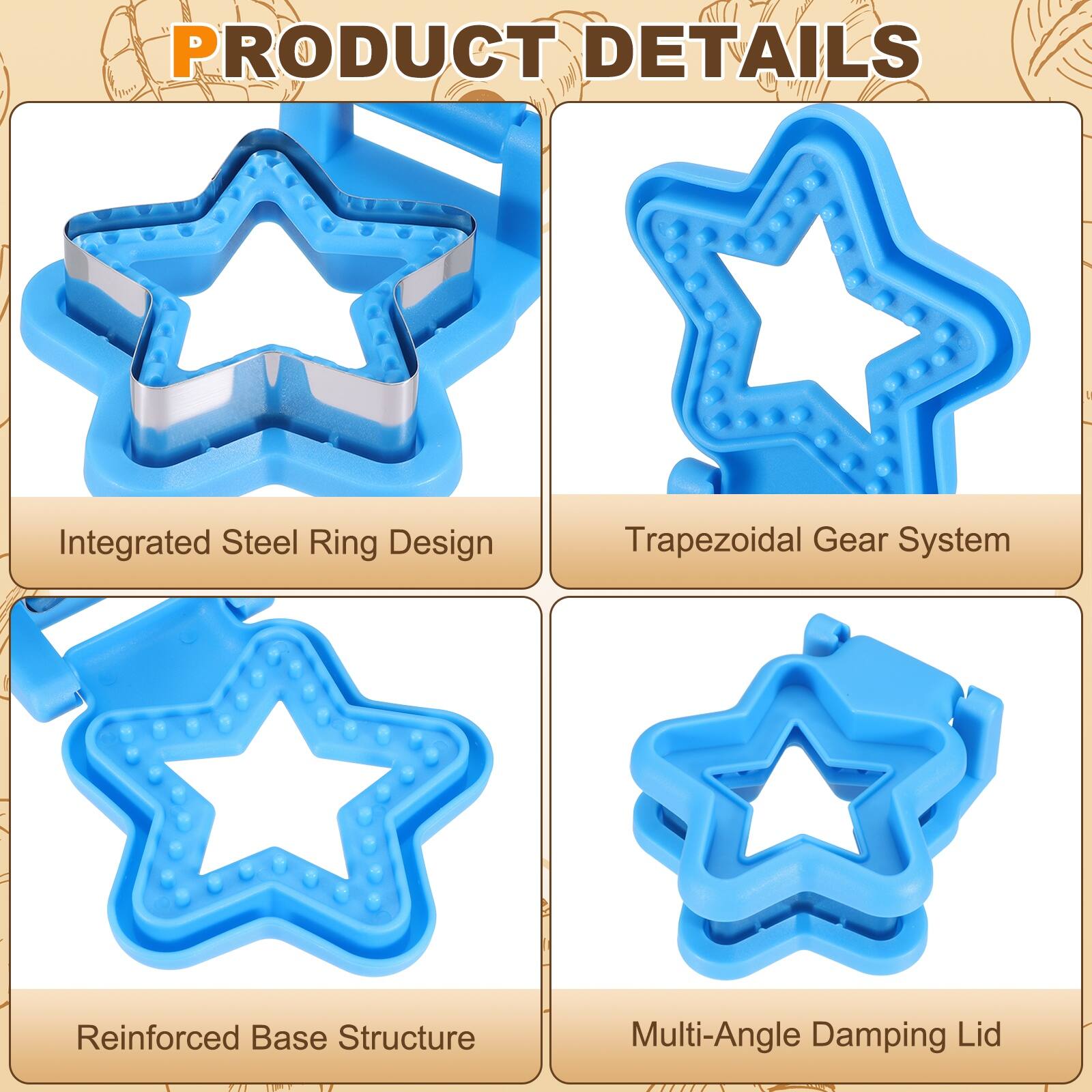 PRODUCT DETAILS

- Integrated Steel Ring Design
- Trapezoidal Gear System
- Reinforced Base Structure
- Multi-Angle Damping Lid