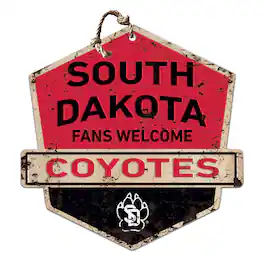 Jardine - South Dakota Coyotes Fans Welcome Sign - Red