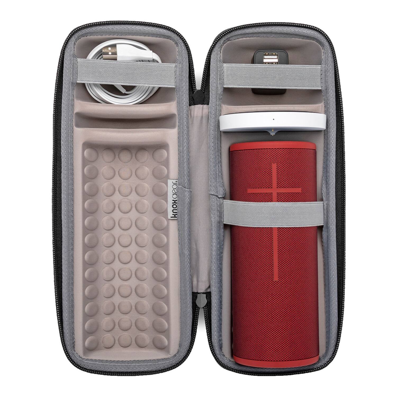 Back. Knox - Knox Gear Hard Case for Ultimate Ears BOOM 3 Portable Bluetooth Speaker - Black.