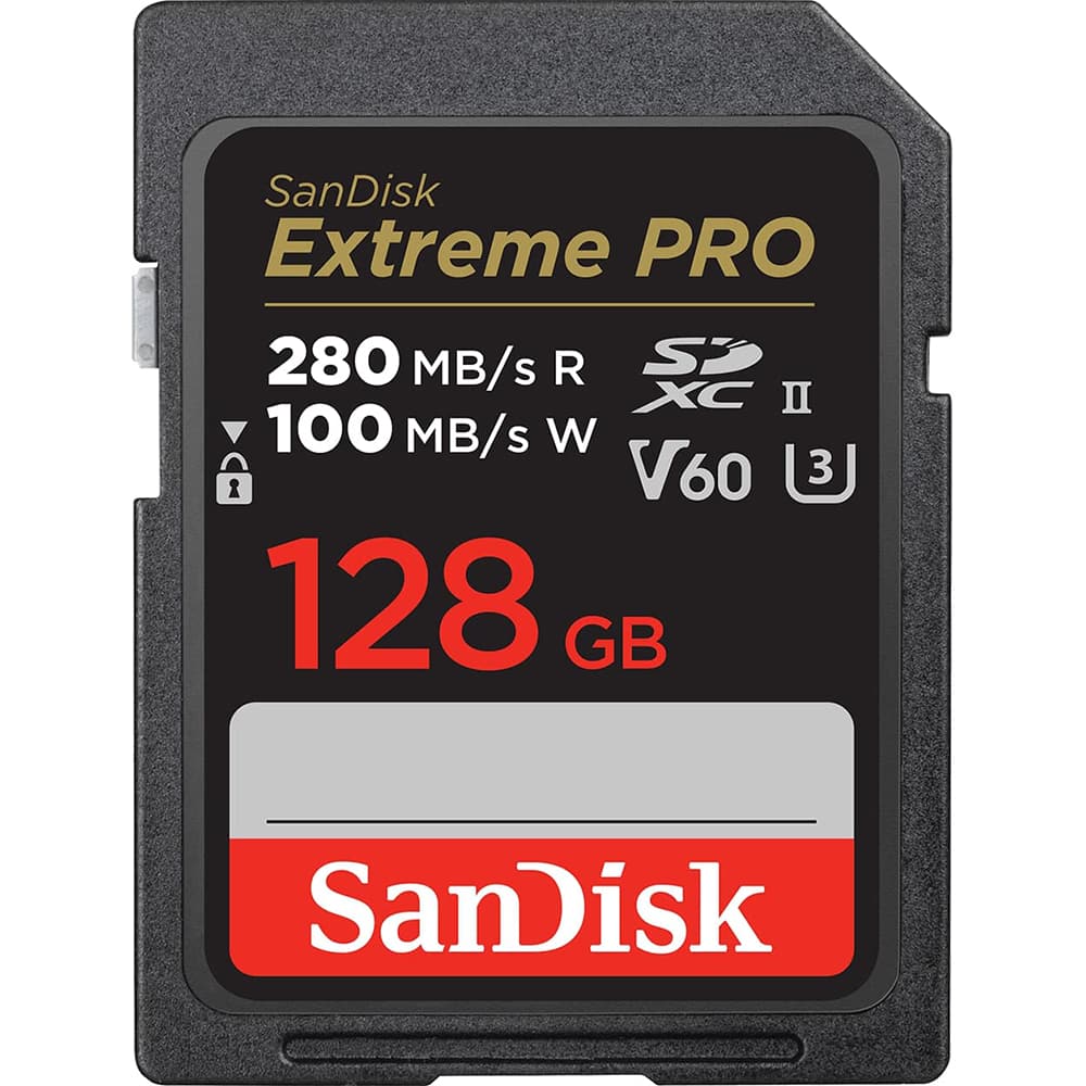 SanDisk - Extreme PRO SD UHS-II Memory Card SDSDXEP-128G-GN4IN
