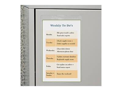 Weekly To Do's

Monday
- File price week's orders
- Send sales reports

Tuesday
- Check supply room
- Order supplies as needed

Wednesday
- Clear desk clutter
- Afternoon phone duty

Thursday
- Update customer database
- Replenish supply room

Friday
- Get update on orders
- Send status report

Saturday + Sunday
- Enjoy the weekend!
