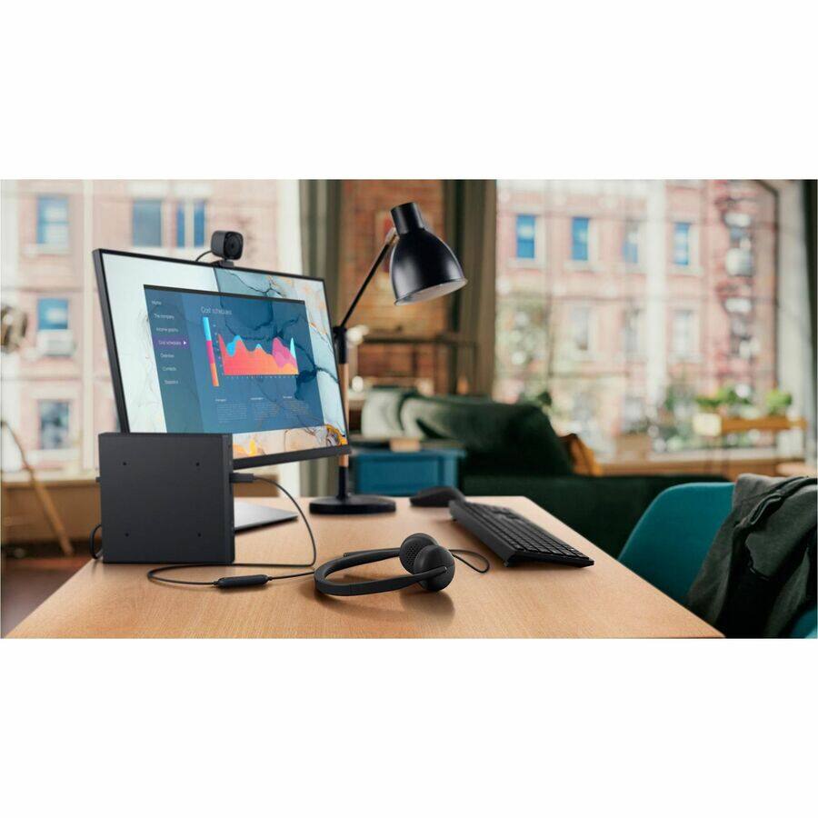 Alt View 7. Dell - Dell Wired Headset - WH3024 - Microsoft Teams Certification - Stereo - USB Type C - Wired - 20 Hz to 20 kHz - On-ear - Red.