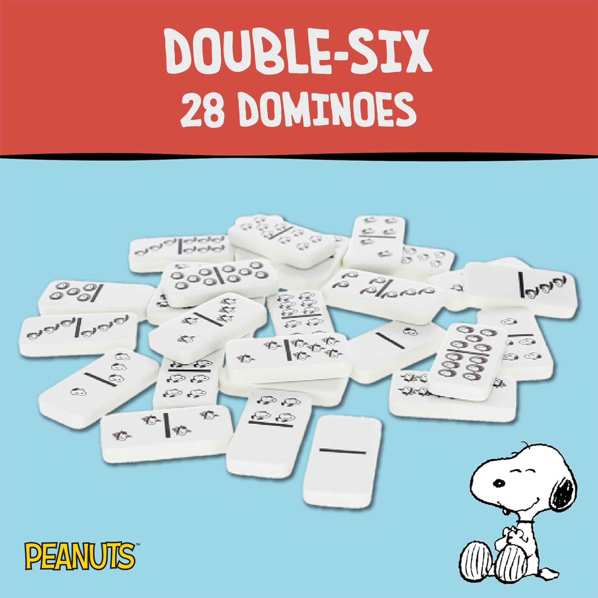 DOUBLE-SIX 28 DOMINOES PEANUTS