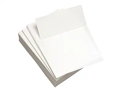 Front. Alliance - Alliance 8.5" x 11" Perforated Specialty Paper, 20 lbs., 92 Brightness, 500 Sheets/Ream (851032) - White.