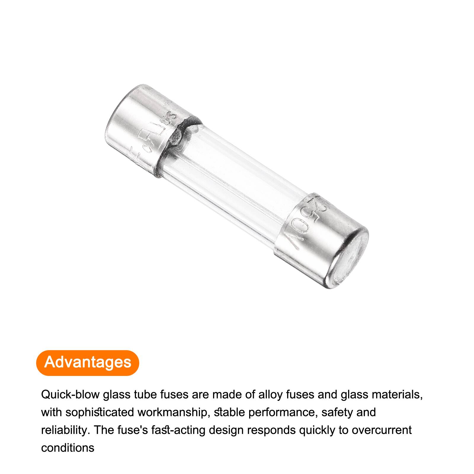 US CiLos 25OV Advantages

Quick-blow glass tube fuses are made of alloy fuses and glass materials, with sophisticated workmanship, stable performance, safety and reliability. The fuse's fast-acting design responds quickly to overcurrent conditions