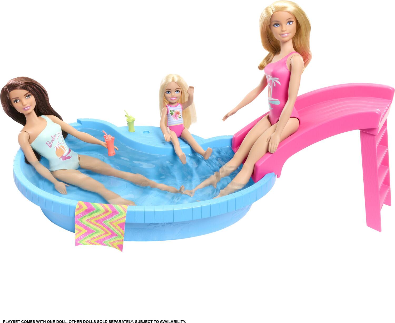 Barbie PLAYSET COMES WITH ONE DOLL, OTHER DOLLS SOLD SEPARATELY, SUBJECT TO AVAILABILITY.