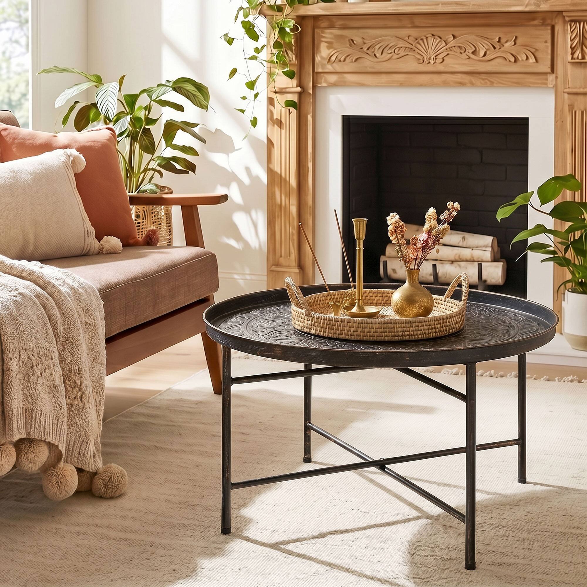 Alt View 1. Homcom - Table for Living Room - Pewter.