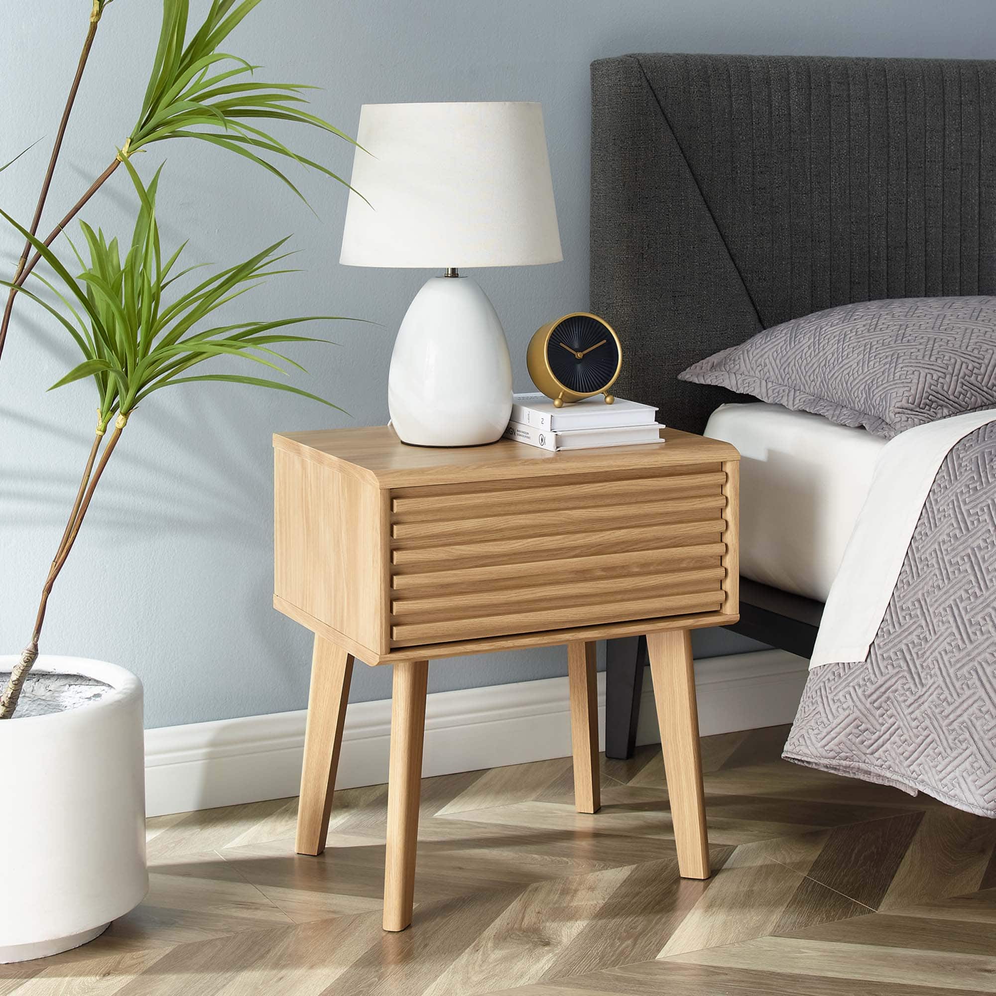 Render End Table by Modway - Oak