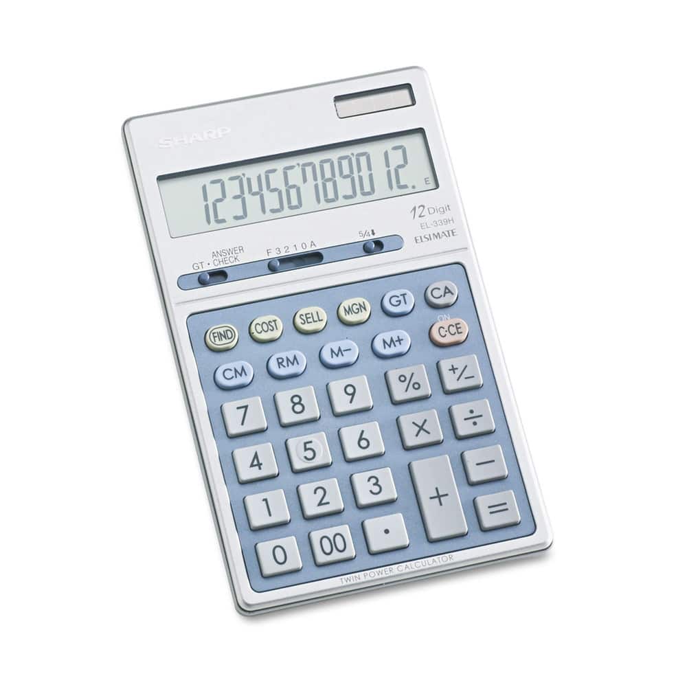 Sharp - EL339HB 12-Digit LCD Executive Portable Desktop/Handheld Calculator - false