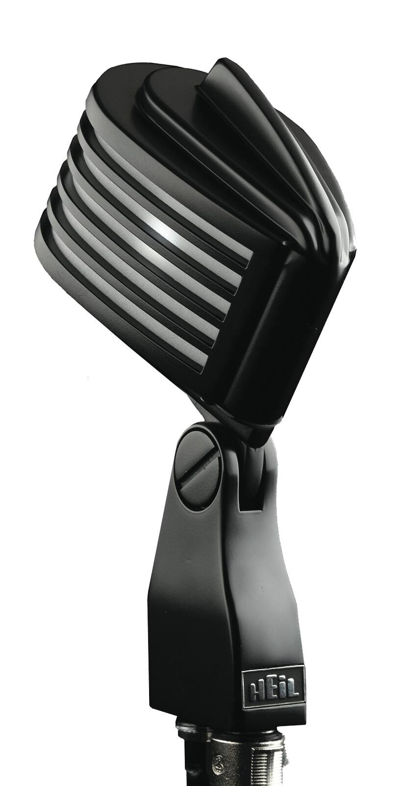 Front. Heil Sound - The Fin Retro-Styled Dynamic Cardioid Microphone with White LED.