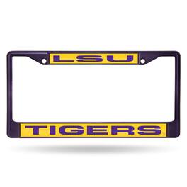 Rico Industries - Louisiana-State-Tiger's-LSU Metal Laser Cut License Plate Frame - Multi