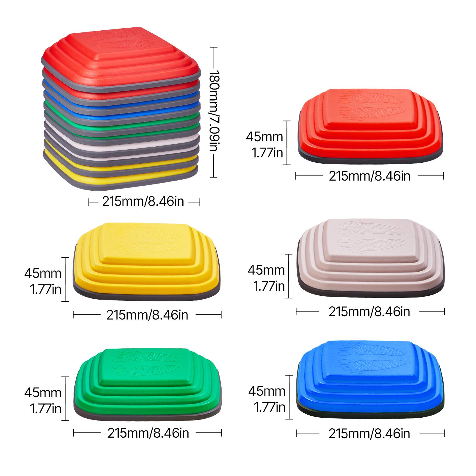 - 180mm/7.09in
- 215mm/8.46in
- 45mm/1.77in

- 215mm/8.46in
- 45mm/1.77in

- 215mm/8.46in
- 45mm/1.77in

- 215mm/8.46in
- 45mm/1.77in

- 215mm/8.46in
- 45mm/1.77in