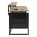 Left. OSP Home Furnishings - ACE 60" Desk with Hutch Shelf - River Oak/Black.