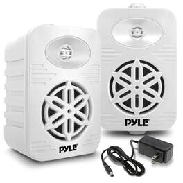 Pyle - PyleUSA Bluetooth Indoor Outdoor Speakers - Black