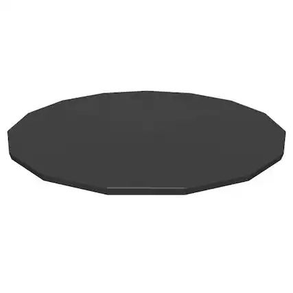 Front. Bestway - Bestway Round Pool Cover for 15 Foot Above Ground Pools, Black (Cover Only).