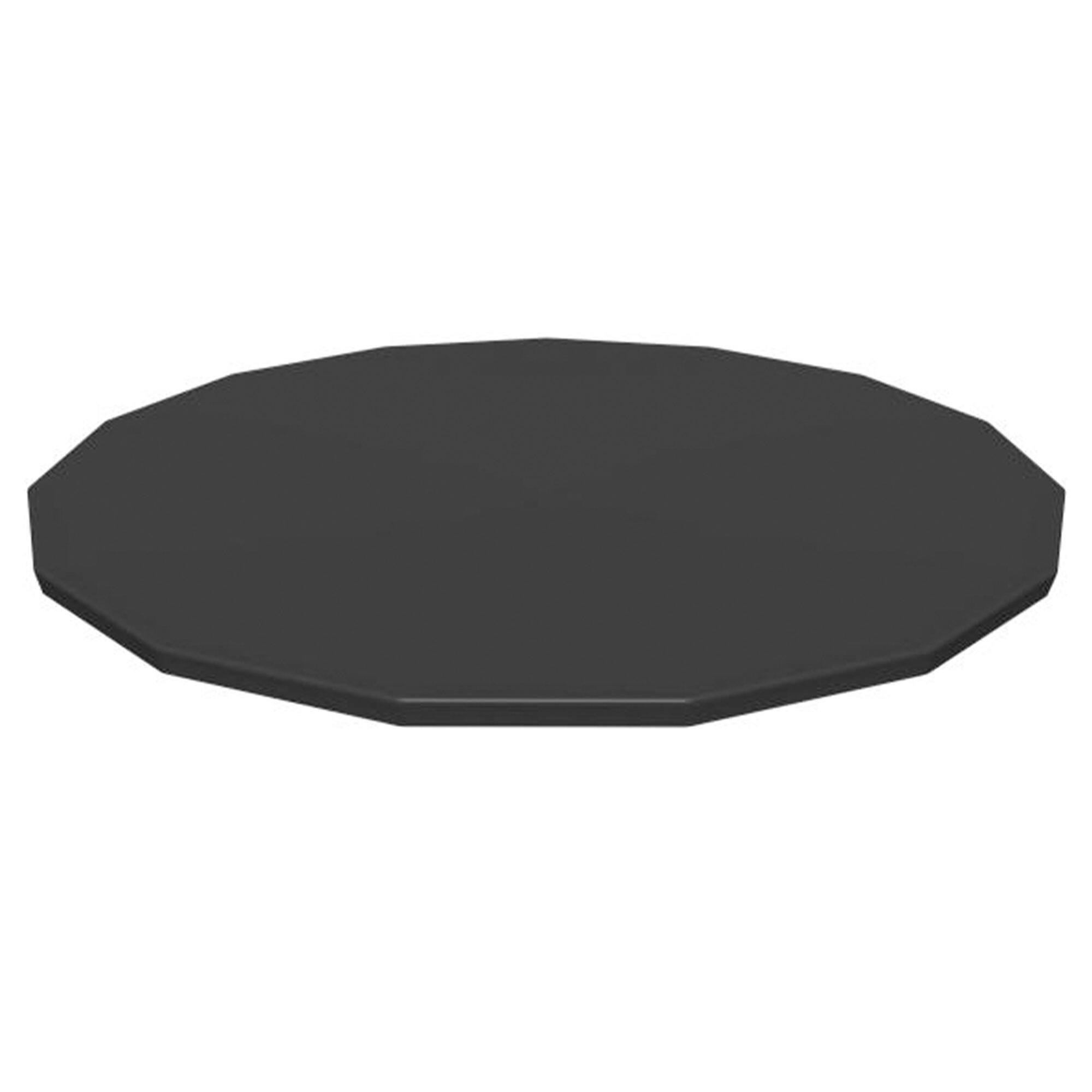 Front. Bestway - Bestway Round Pool Cover for 15 Foot Above Ground Pools, Black (Cover Only).