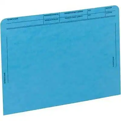 Front. Medical Arts Press - Medical Arts Press® File Pocket, Letter Size, Dark Blue, 50/Box (59547BL) - Dark Blue.