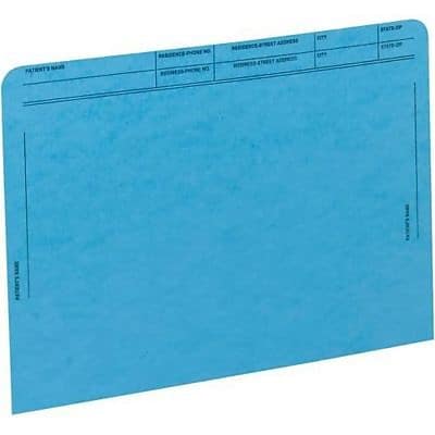 Front. Medical Arts Press - Medical Arts Press®  File Pocket, Letter Size, Dark Blue, 50/Box (59547BL) - Dark Blue.