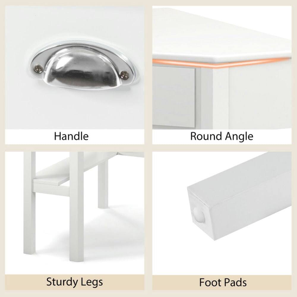 - Handle
- Round Angle
- Sturdy Legs
- Foot Pads