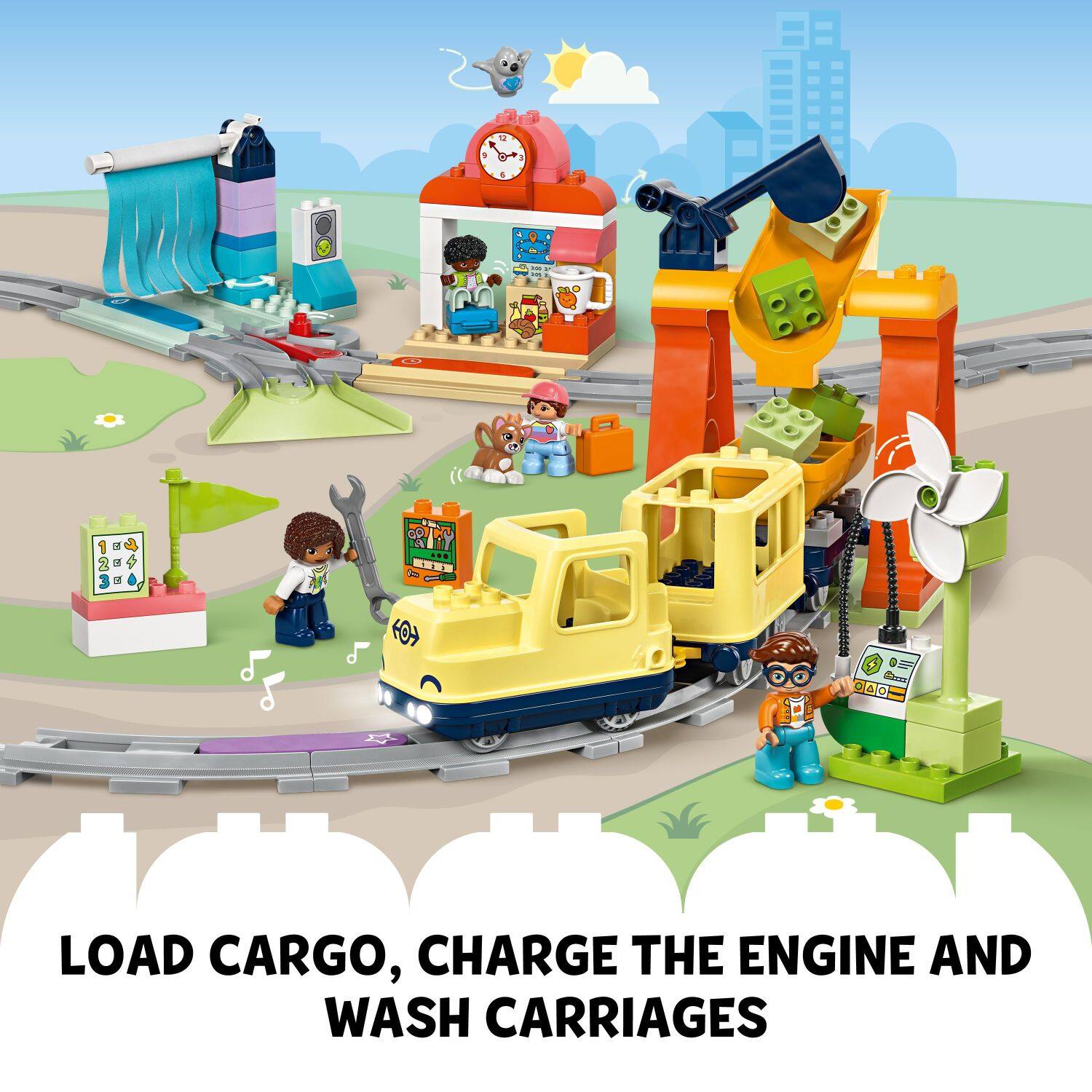 Load Cargo, Charge the Engine and Wash Carriages
