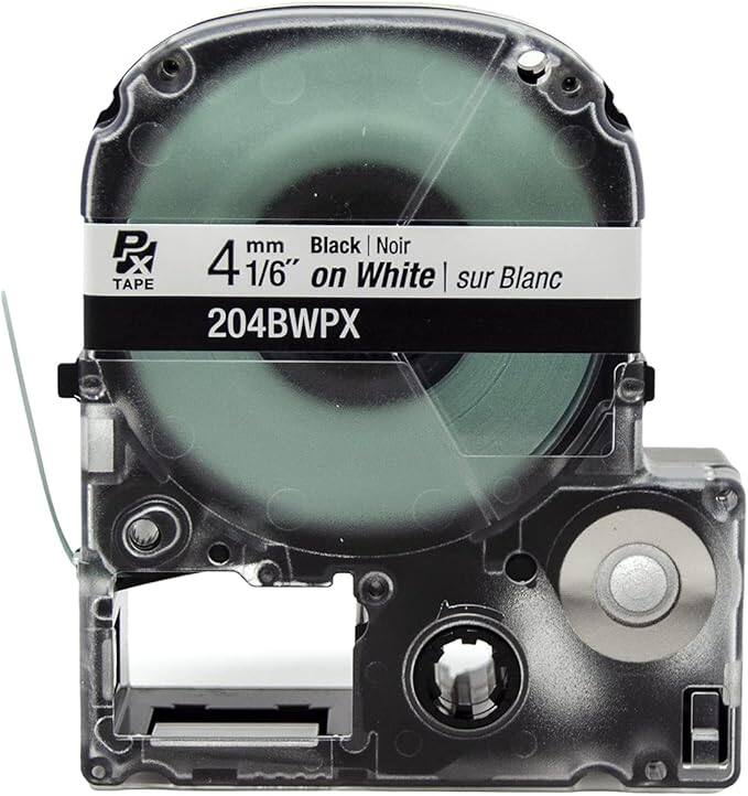 4 mm 1/6" Black Noir on White | sur Blanc  
204BWPX