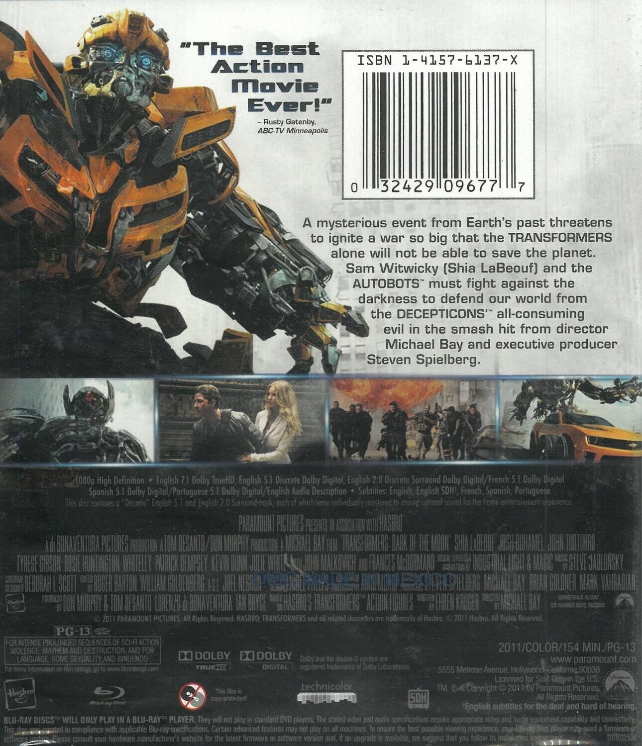 Alt View 1. Transformers: Dark of the Moon   - BLU-RAY.