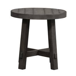 Liberty Furniture Industries - 3 Piece Living Room Set - Cocktail table, 2 End Tables - Charcoal Oak Wood - Dusty Charcoal W/ Heavy Distressing