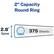 2" Capacity Round Ring
2.8" Spine
375 Sheets