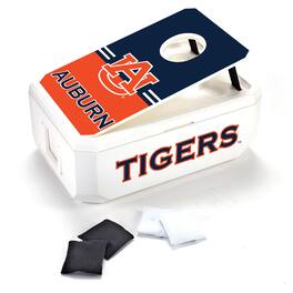 Indigo Falls - Auburn Tigers 40-Can Cornhole Cooler - White