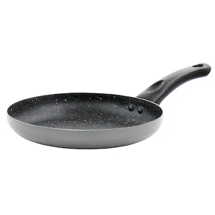 Front. Oster - Oster Luneta 8 Inch Aluminum Nonstick Frying Pan in Grey - Gray.