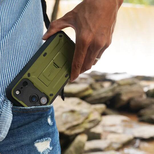 Alt View 1. SUPCASE - Unicorn Beetle Pro Rugged Case for iPhone 17 Pro – Full-Body Protection with Screen Protector - Dark Green.