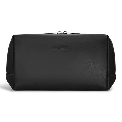 Front. Champs - Onyx Collection Leather Toiletry Bag - Black.