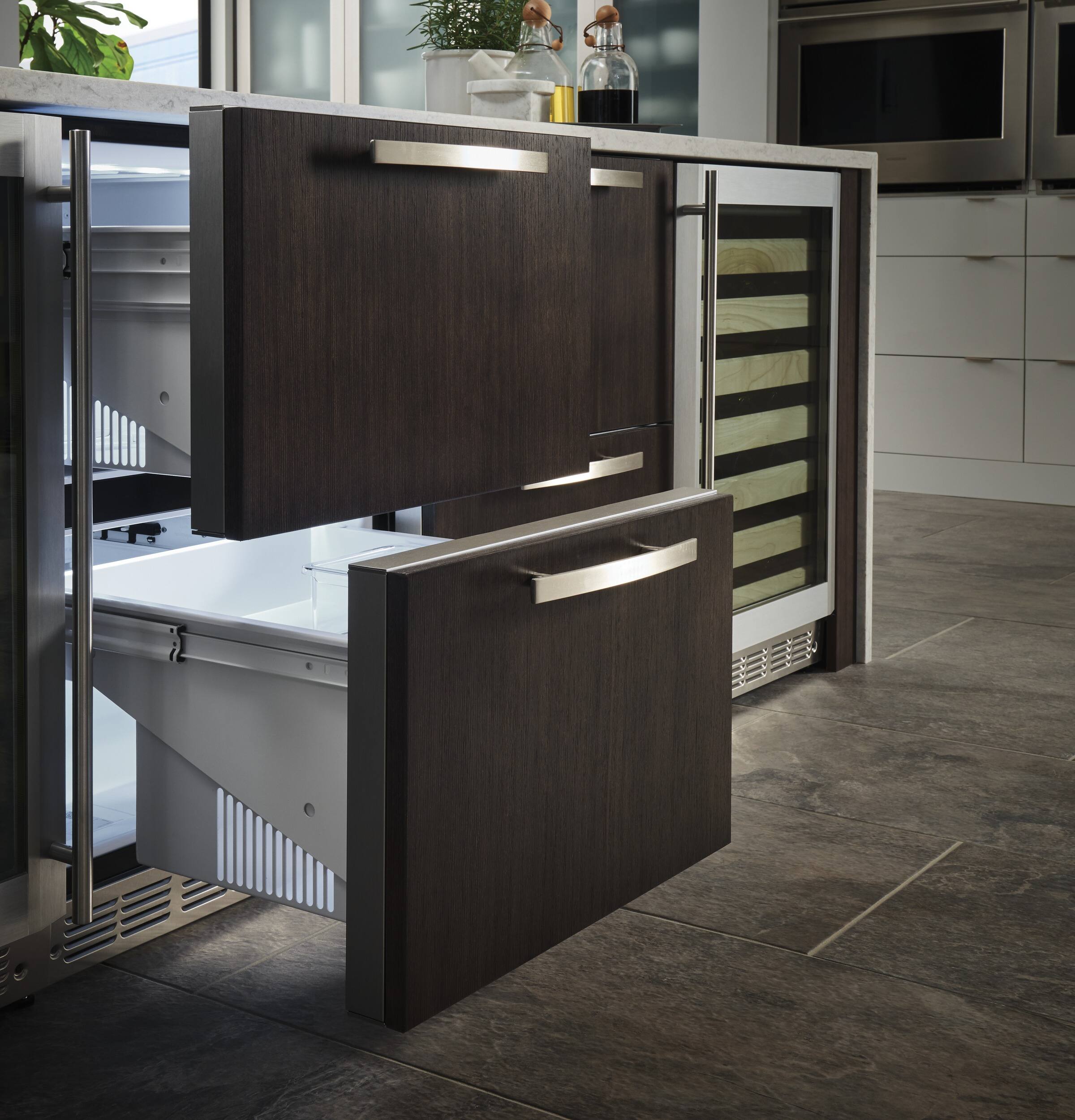 Alt View 19. Monogram - 5.0 Cu.Ft. Built-In Compact Refrigerator with Adjustable Temperature Control - Custom Panel Ready.