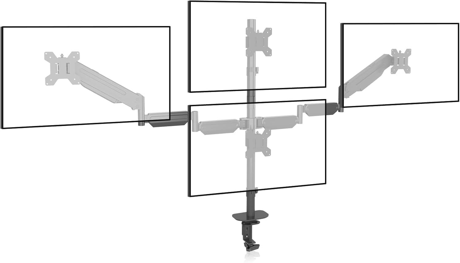 4 monitor mount