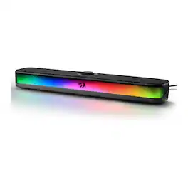 REDRAGON - GS515 RGB Desktop Soundbar, 2.0 Stereo Enhanced Sound, BT 5.3 - Black