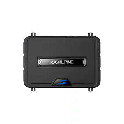Front. Alpine - Alpine SS-SB10 Single 10” S-Series Shallow Preloaded Subwoofer Enclosure - Black/Gray.