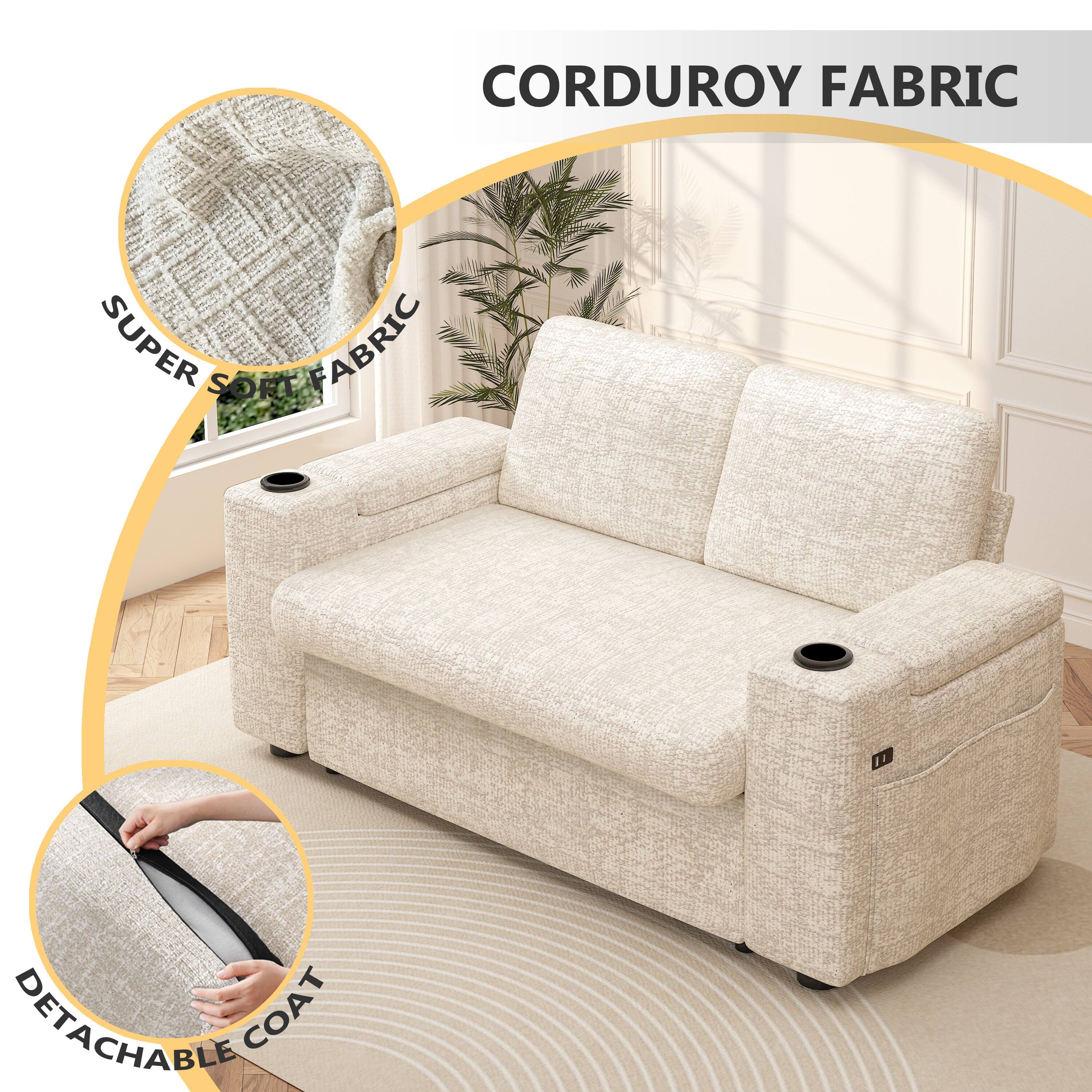 CORDUROY FABRIC

- SUPER SOFT FABRIC
- DETACHABLE COAT