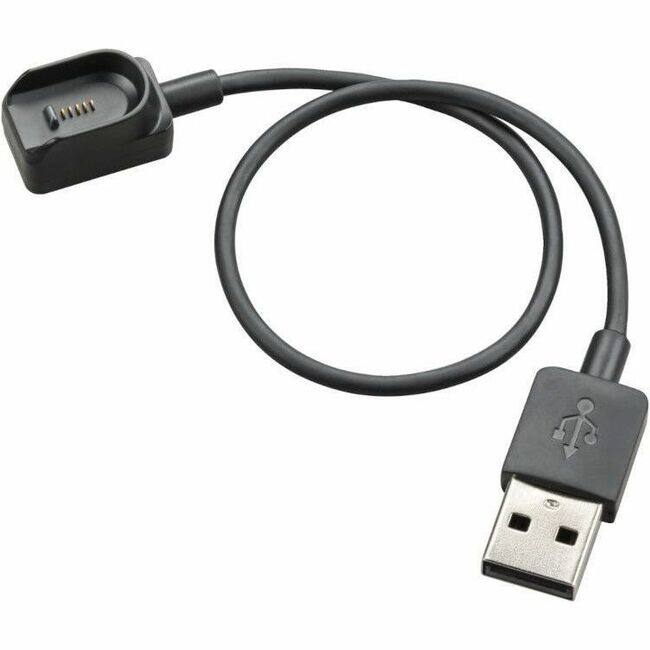 Front. HP - Poly Charging Cable - For Headset - Black - Black.