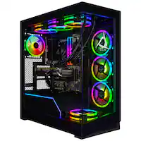CLX - Horus Gaming Desktop - AMD Ryzen 9 9950X - 96GB DDR5 5600 Memory - GeForce RTX 5080 - 2TB NVMe M.2 SSD - 8TB HDD - Black - Front_Zoom