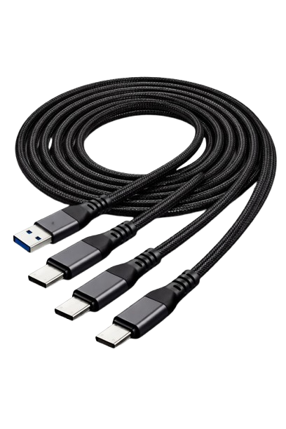Front. Home Collection - USB Type-C Data Cable 5A Fast Charging – USB-A to USB-C Charger Cord, 6 ft.